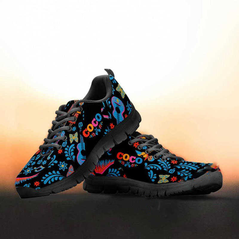Coco Custom Painted Disney Movie Animated Running Nike Roshe Shoes