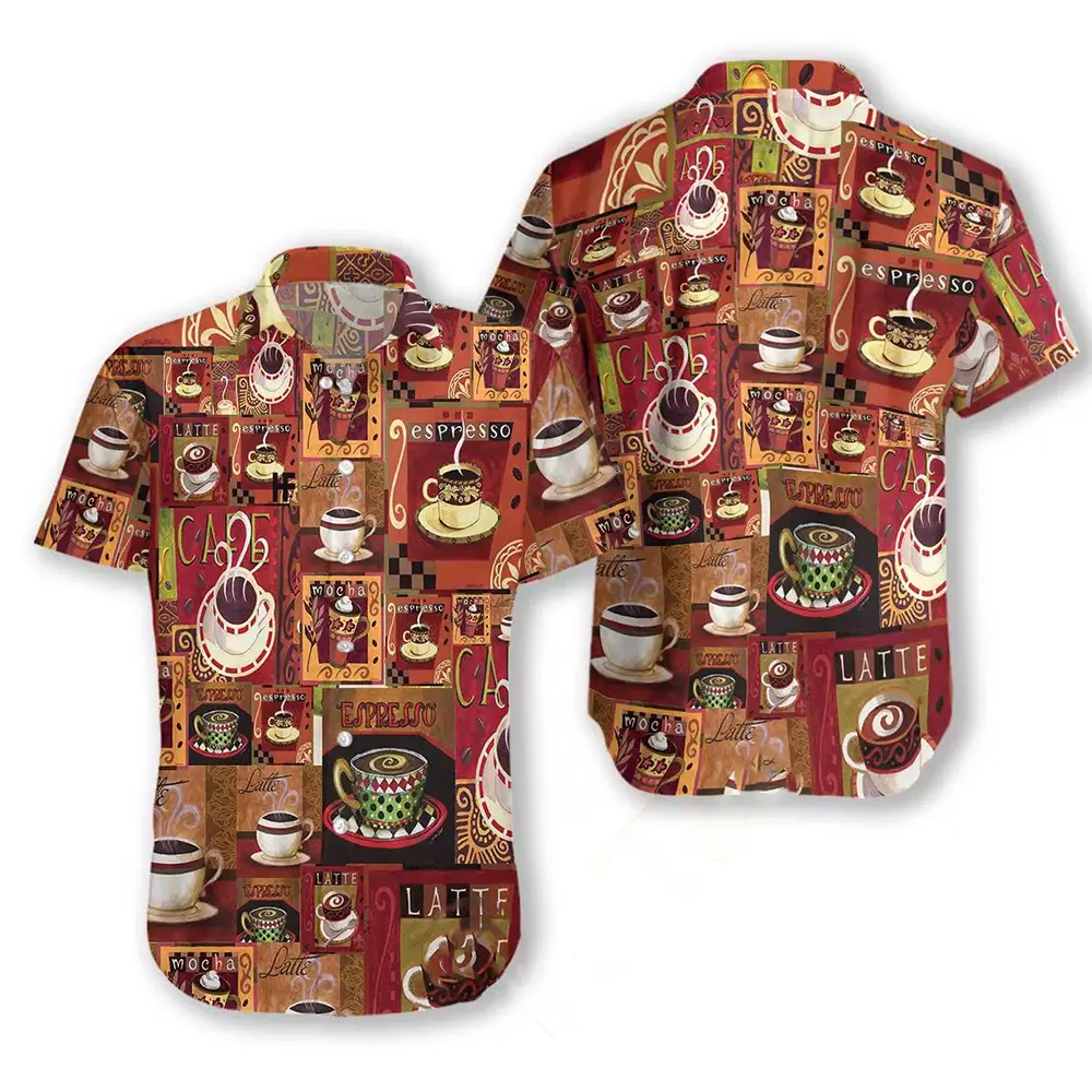 Coffee Hawaiian shirts