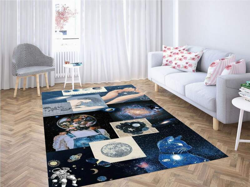 Collage Wallpaper Carpet Rug 1 Collage Wallpaper Carpet Rug