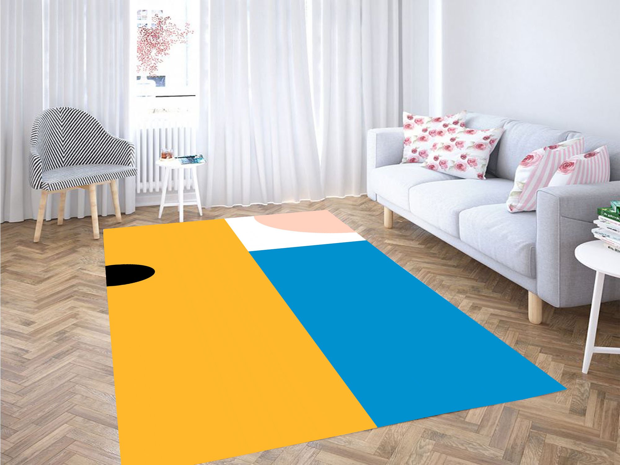 Color Finn And Jack Adventure Time Carpet Rug