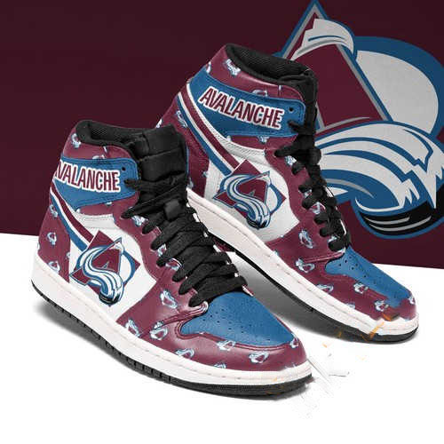 Colorado Avalanche High Top Jordan Custom Air Jordan Shoes
