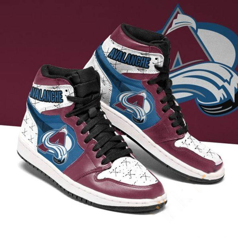 Colorado Avalanche Ice Hockey Custom Air Jordan Shoes