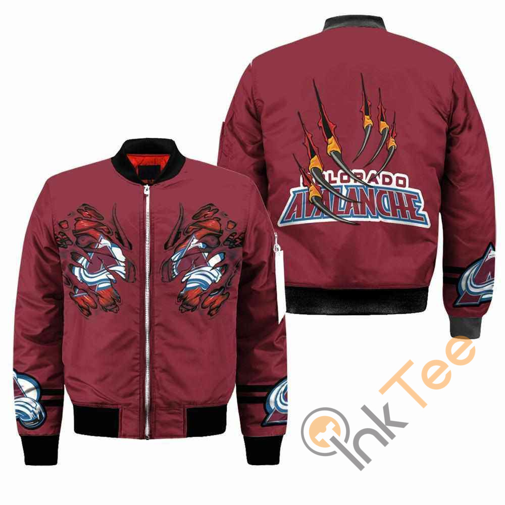Colorado Avalanche NHL Claws Apparel Best Christmas Gift For Fans Bomber Jacket 1 Colorado Avalanche NHL Claws Apparel Best Christmas Gift For Fans Bomber Jacket