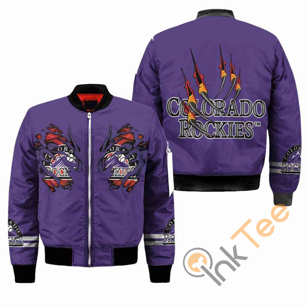 Colorado Rockies MLB Claws Apparel Best Christmas Gift For Fans Bomber Jacket