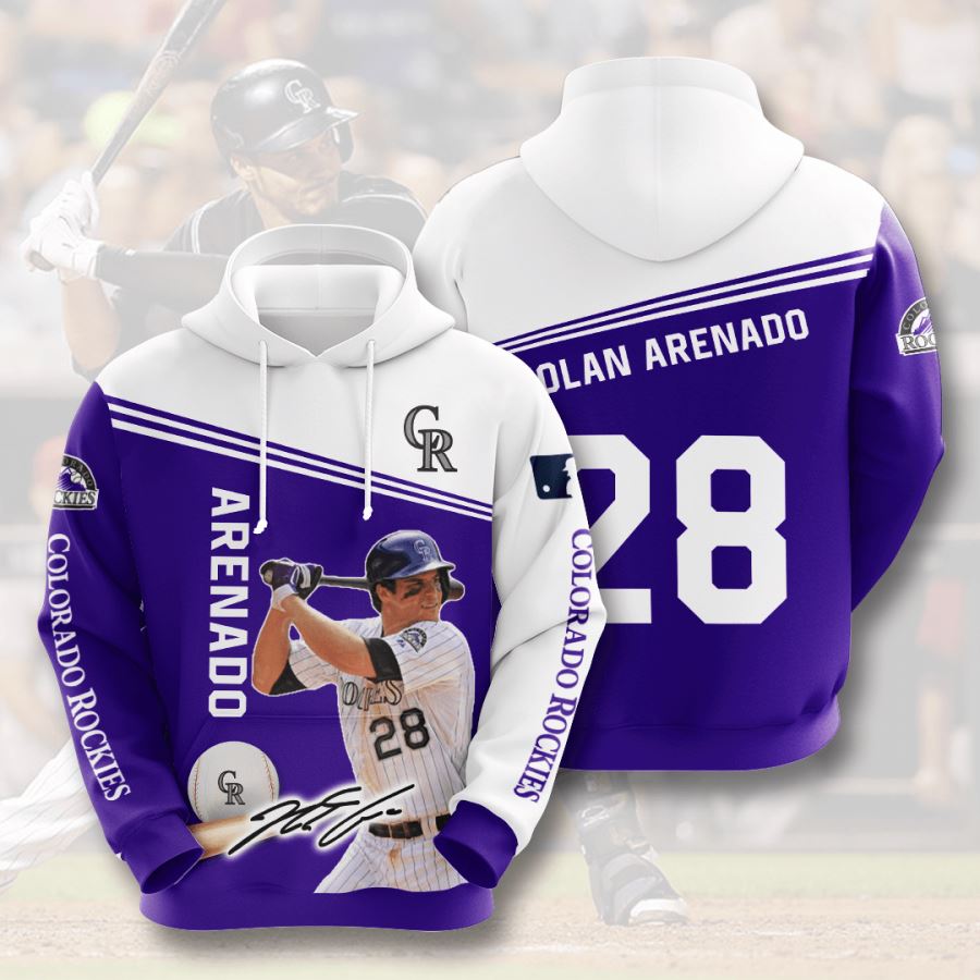 Colorado Rockies Custom Hoodie 3D 3 Colorado Rockies Custom Hoodie 3D