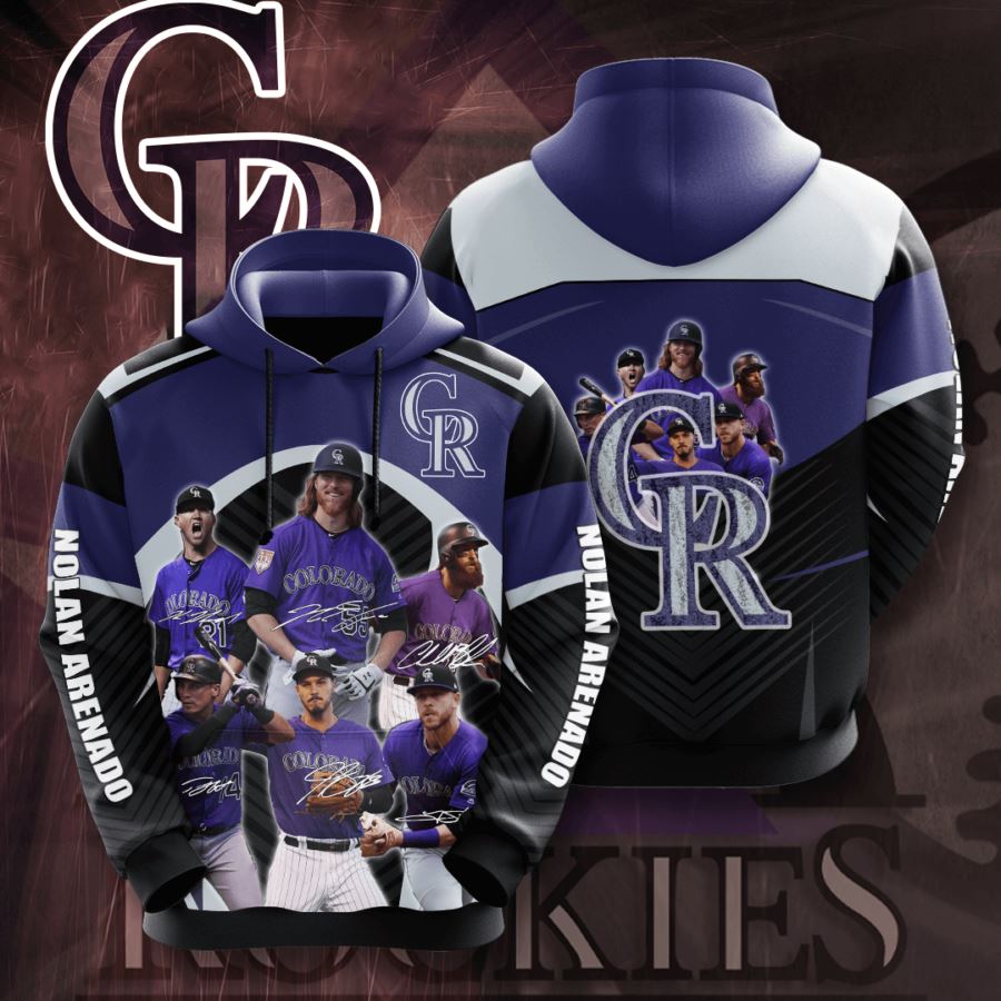 Colorado Rockies Custom Hoodie 3D