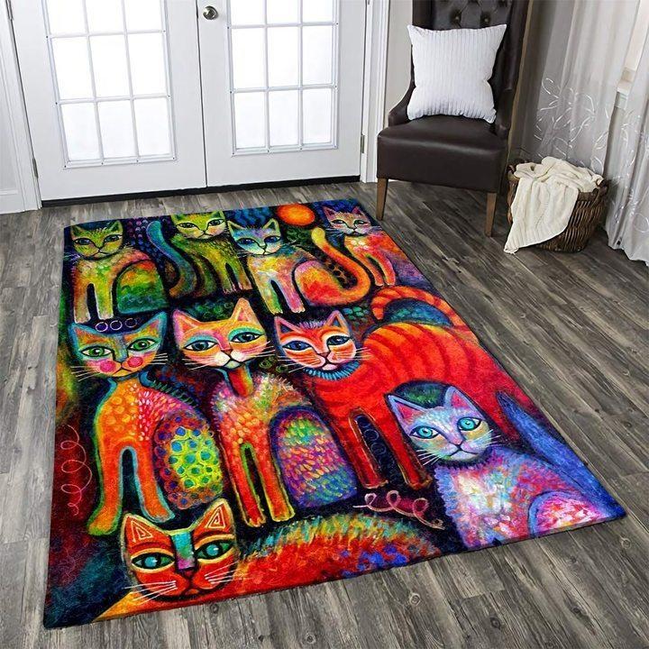 Colorful Cat Limited Edition Rug 4 Colorful Cat Limited Edition Rug