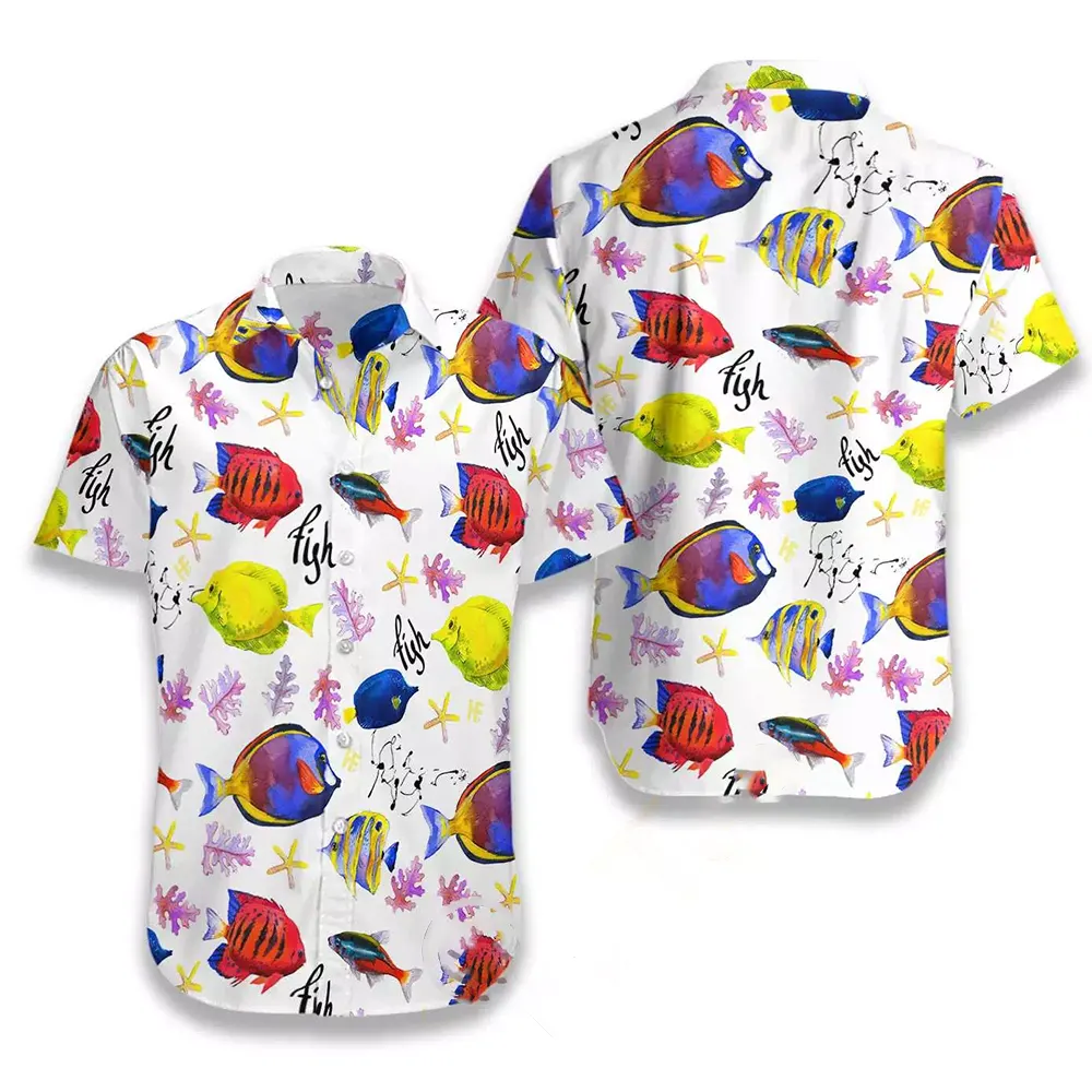 Colorful Fish V2 Hawaiian shirts