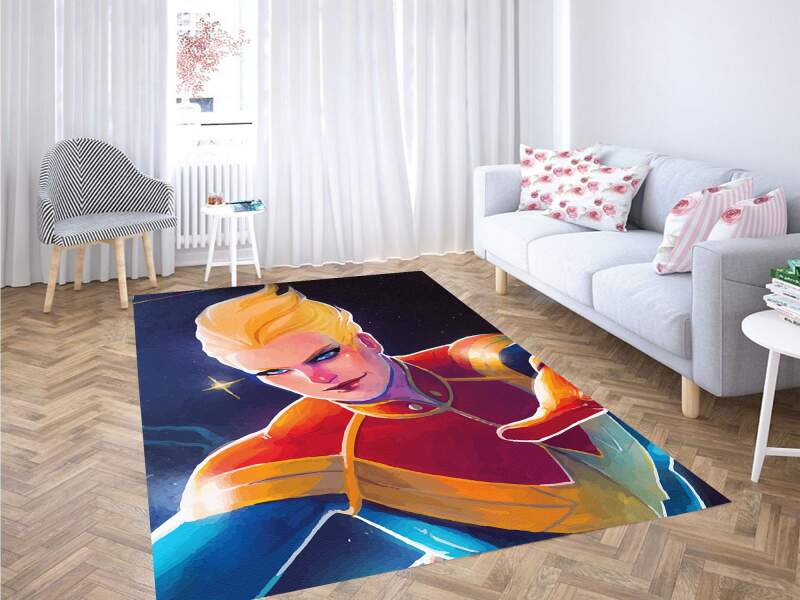 Colorful Of Captain Marvel Carpet Rug 1 Colorful Of Captain Marvel Carpet Rug