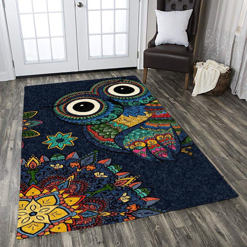 Tribal Boho Flower Owl Limited Edition Rug 12 Tribal Boho Flower Owl Limited Edition Rug