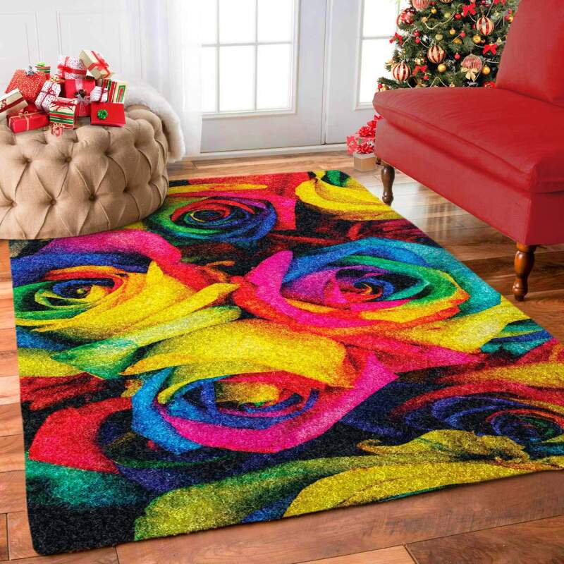 Rainbow Roses Limited Edition Rug