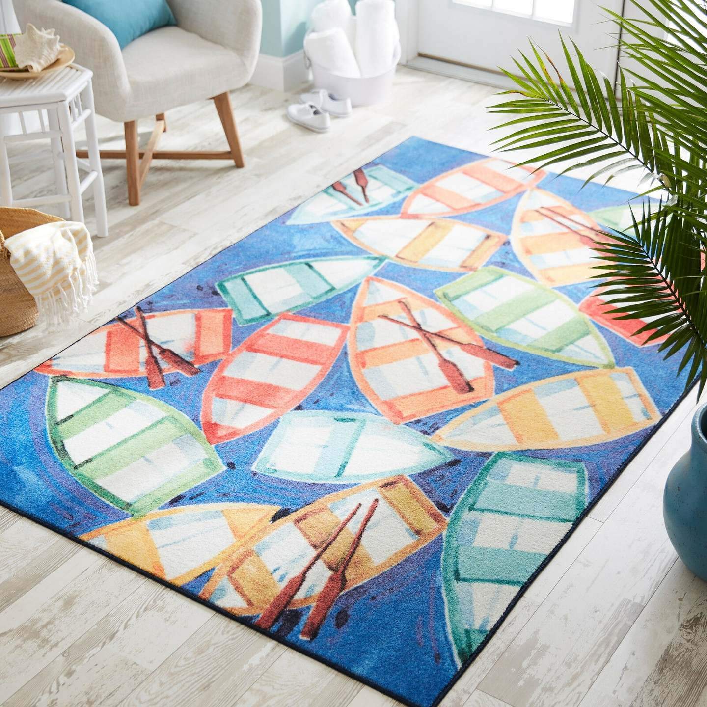 Colorful Rowboat Limited Edition Rug 3 Colorful Rowboat Limited Edition Rug