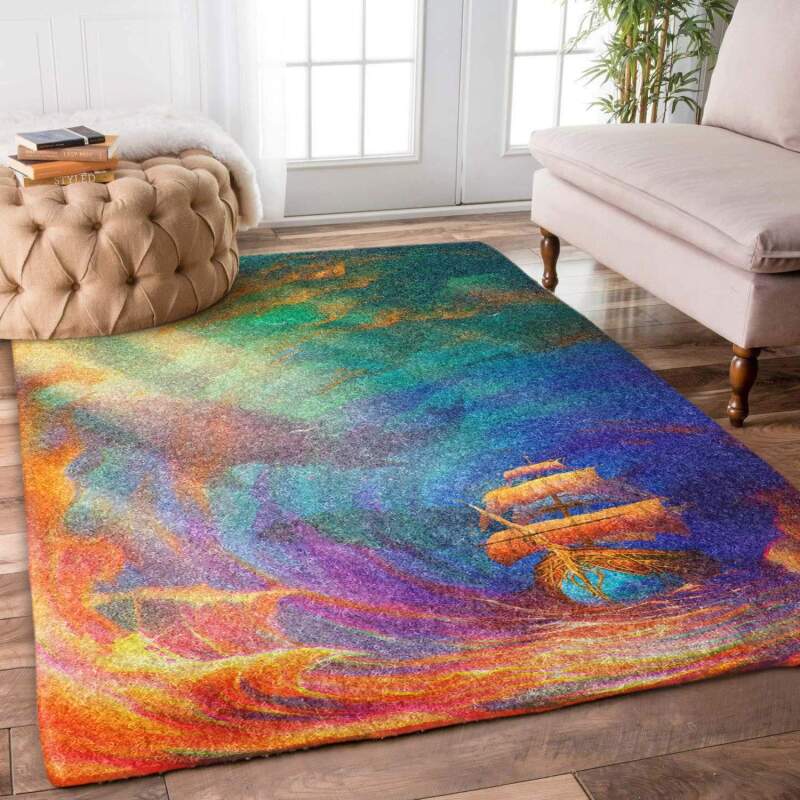 Colorful Ship Limited Edition Rug 3 Colorful Ship Limited Edition Rug