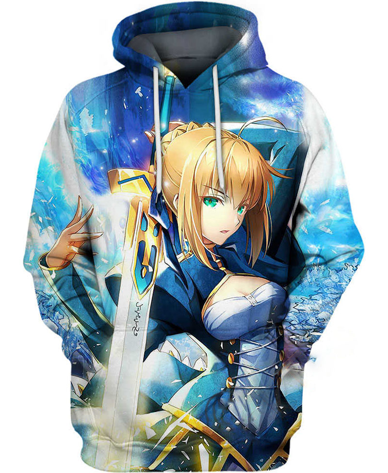 Combatant Artoria Pendragon Hoodie 3D 7 Combatant Artoria Pendragon Hoodie 3D