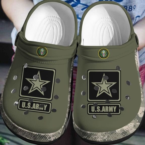 Comfortable Us Army Crocs Clog Shoes