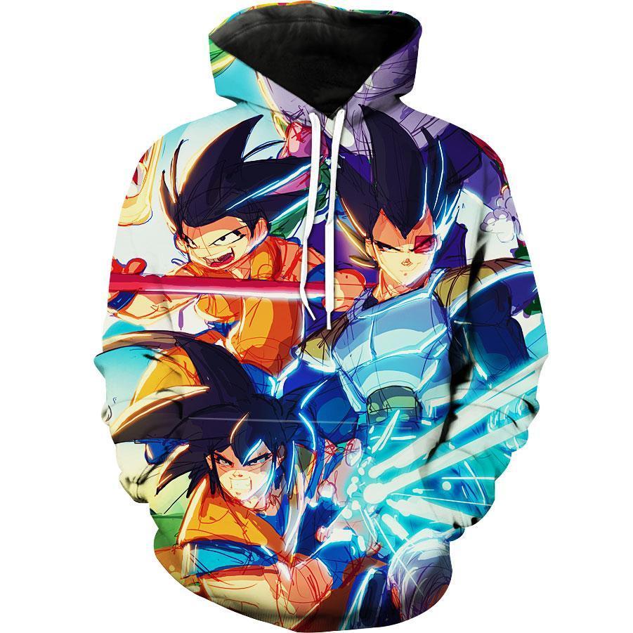 Comic Dragon Ball Z Comic Style Dbz Hoodie 3D 1 Comic Dragon Ball Z Comic Style Dbz Hoodie 3D