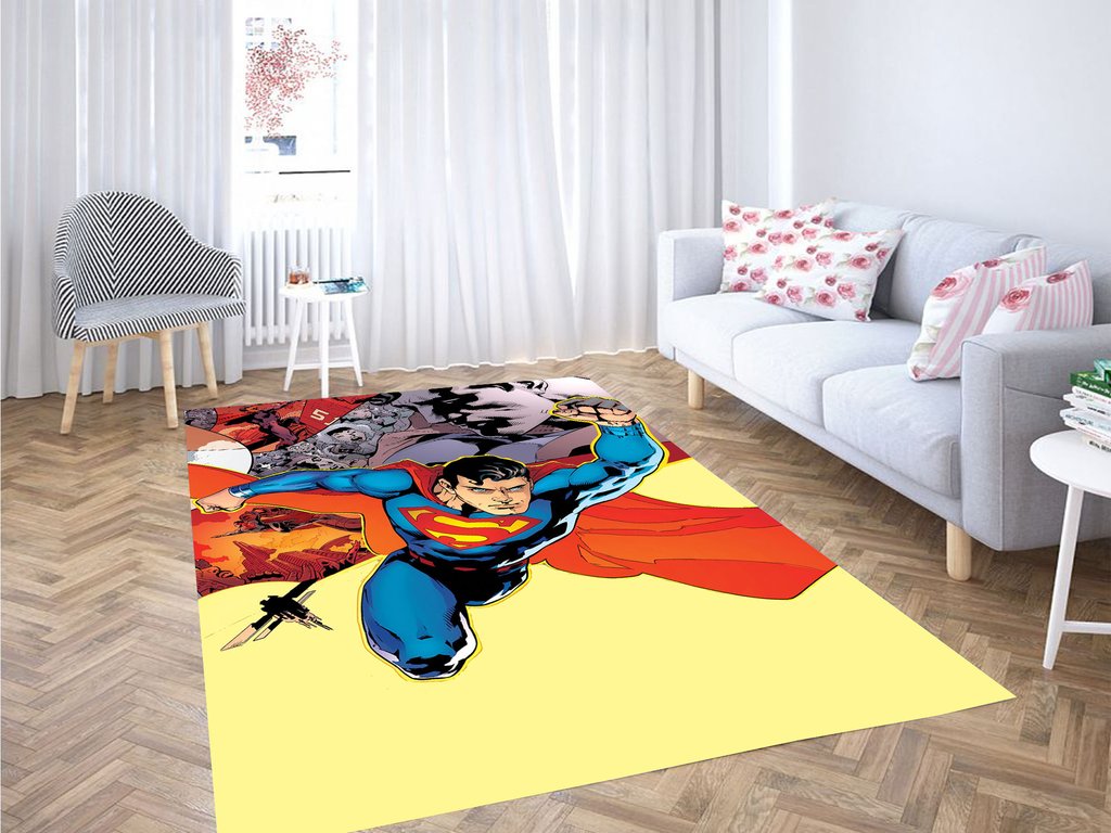 Comic Superman Living Room Modern Carpet Rug 10 Comic Superman Living Room Modern Carpet Rug