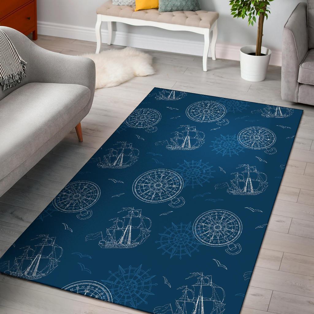 Compass Direction Pattern Print Area Limited Edition Rug 2 Compass Direction Pattern Print Area Limited Edition Rug