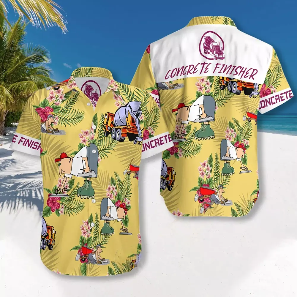 Concrete Finisher Hawaiian shirts