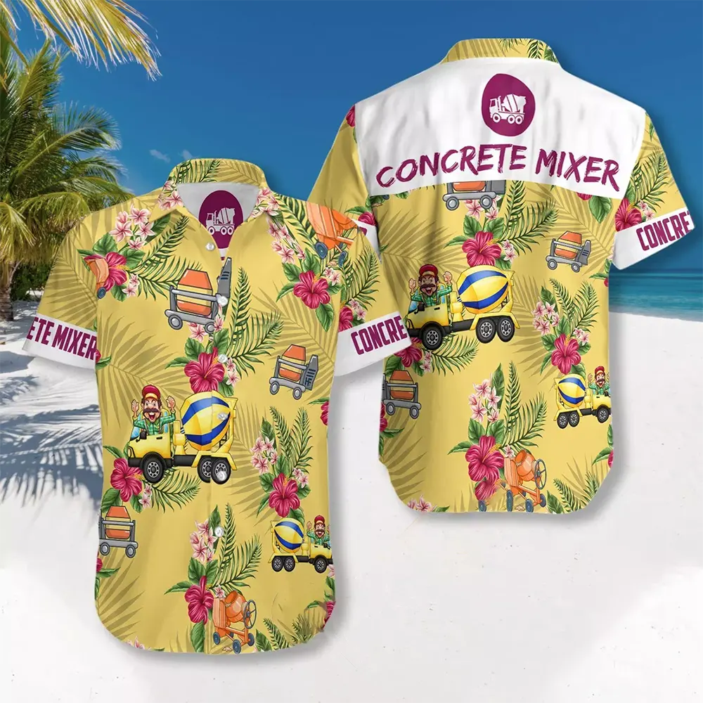 Concrete Mixer Hawaiian shirts