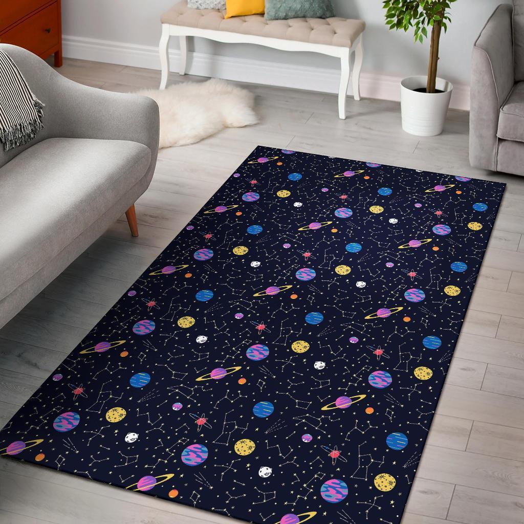 Constellation Planet Print Pattern Area Limited Edition Rug 2 Constellation Planet Print Pattern Area Limited Edition Rug