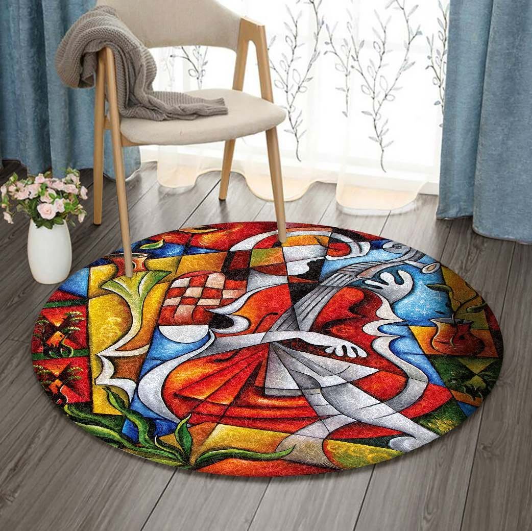 Contrebasse Limited Edition Round Rug