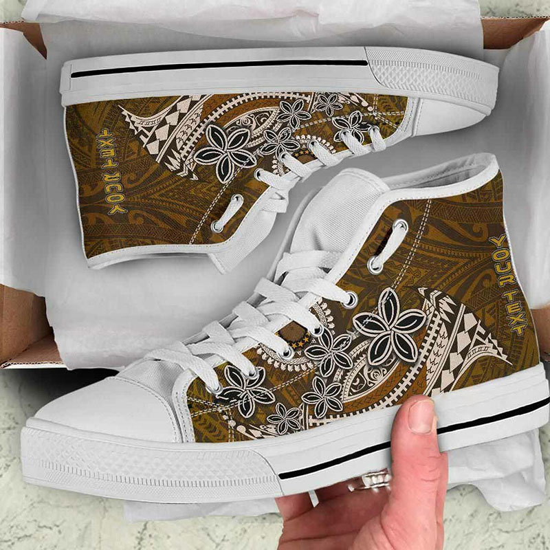 Cook Islands Custom Personalised High Top Shoes
