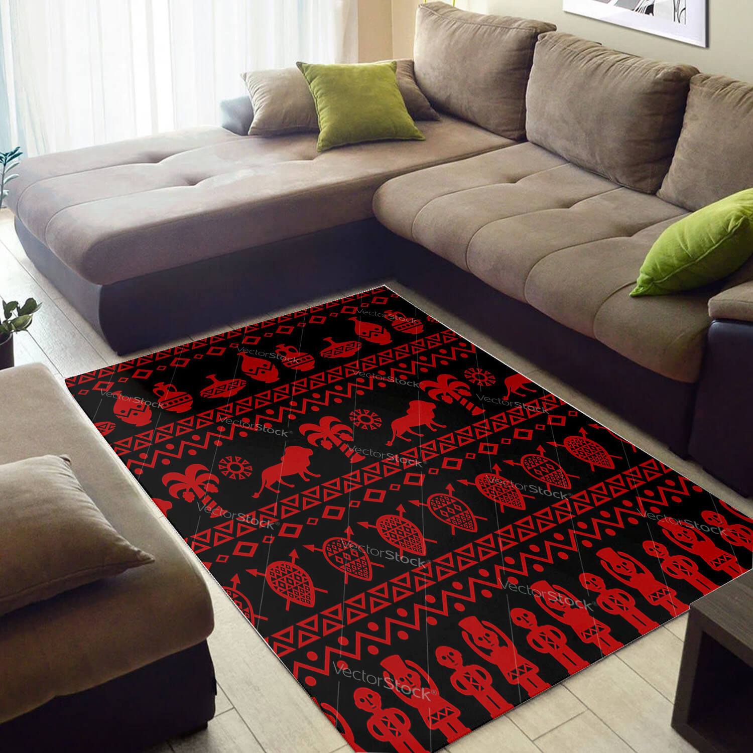 Cool African Adorable Afrocentric Art Large Inspired Home Rug 2 Cool African Adorable Afrocentric Art Large Inspired Home Rug