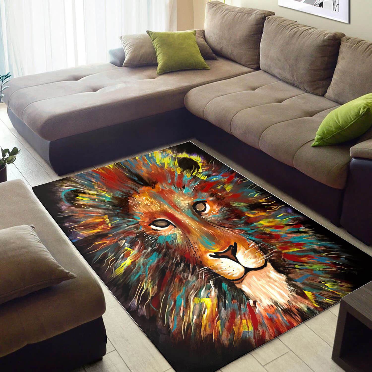 Cool African Amazing American Art Animals Large Carpet Living Room Rug 1 Cool African Amazing American Art Animals Large Carpet Living Room Rug
