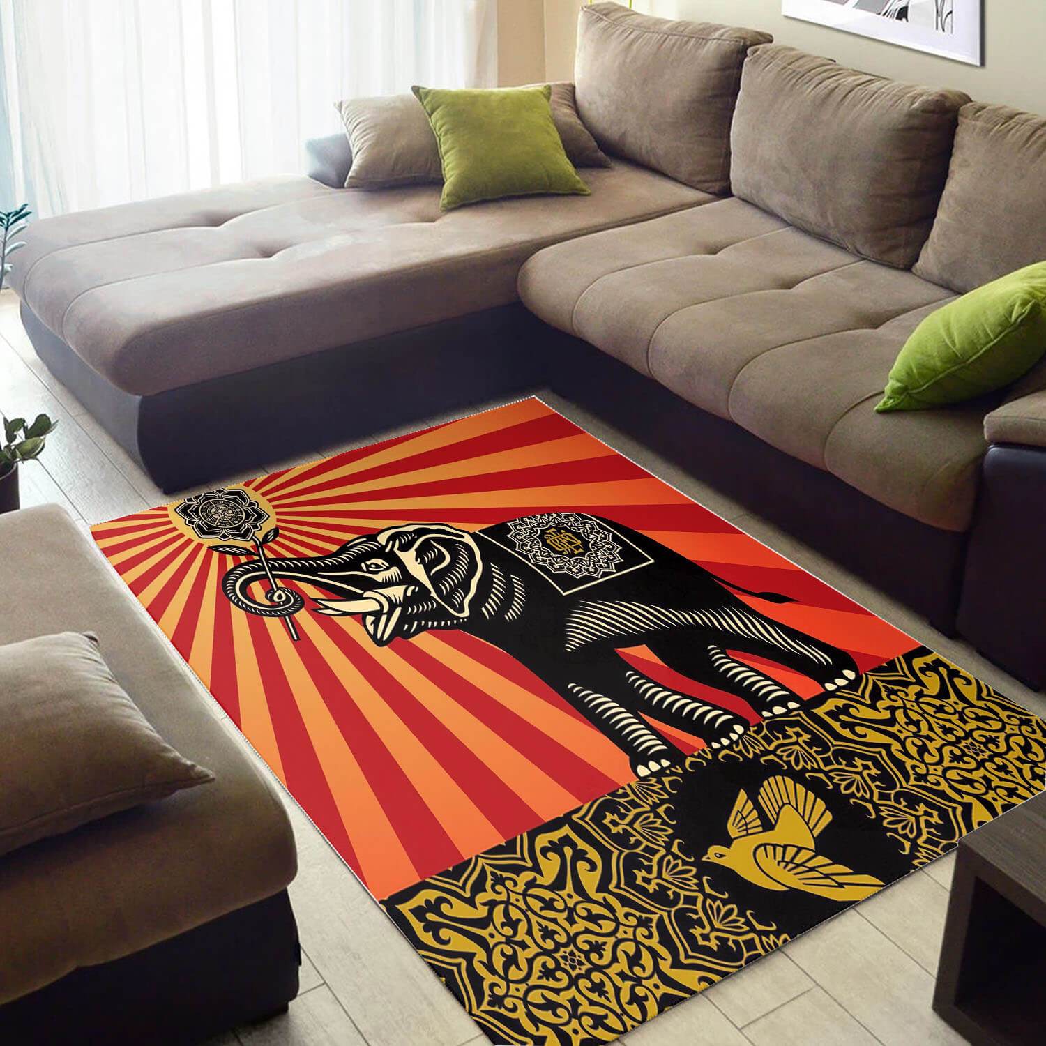 Cool African Beautiful Inspired Animals Design Floor Carpet Room Rug 3 Cool African Beautiful Inspired Animals Design Floor Carpet Room Rug
