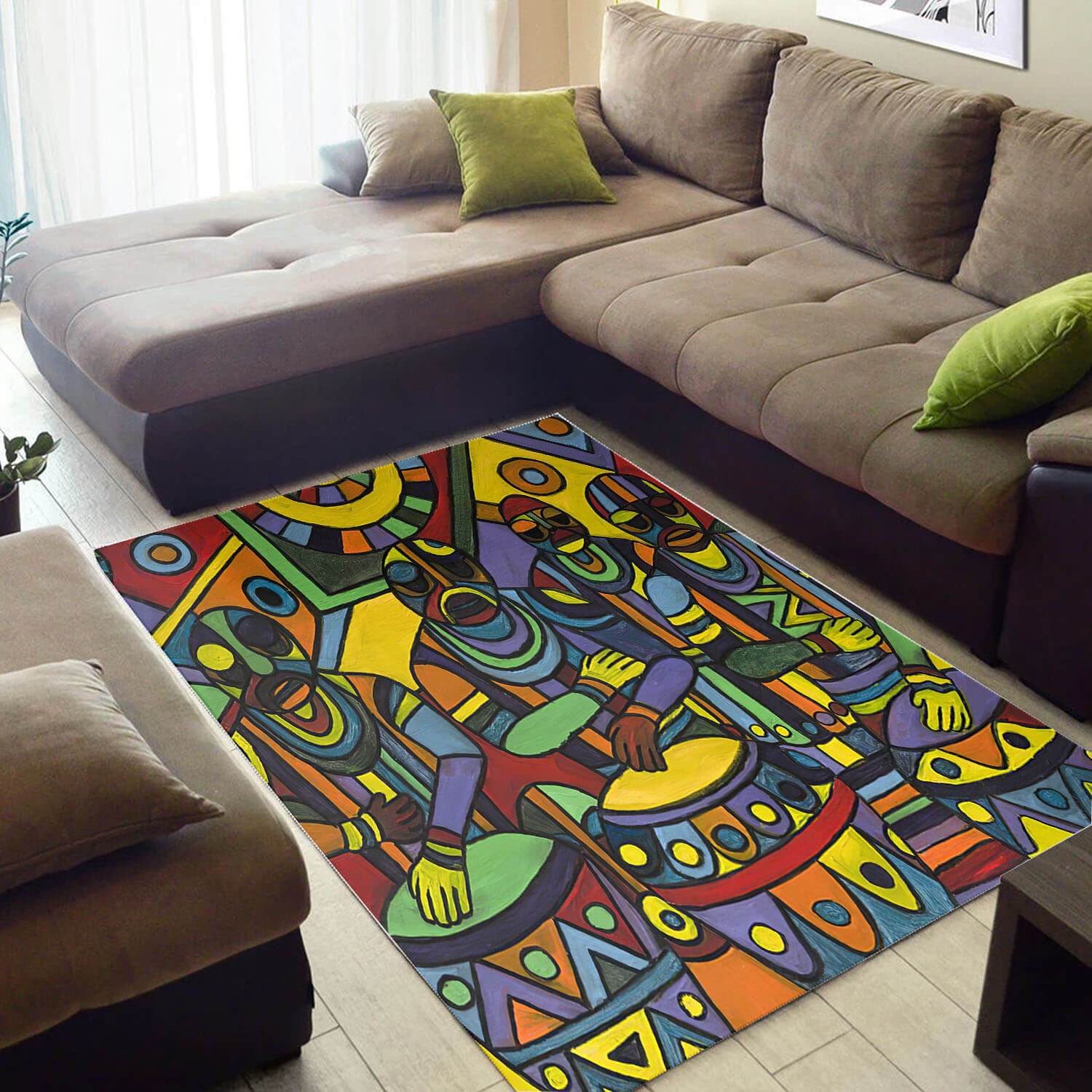 Cool African Graphic Themed Afrocentric Art Style Area Living Room Rug 5 Cool African Graphic Themed Afrocentric Art Style Area Living Room Rug