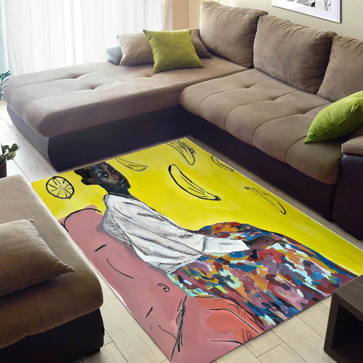 Cool African Pretty American Art Afro Lady Design Floor Carpet Room Rug 4 Cool African Pretty American Art Afro Lady Design Floor Carpet Room Rug