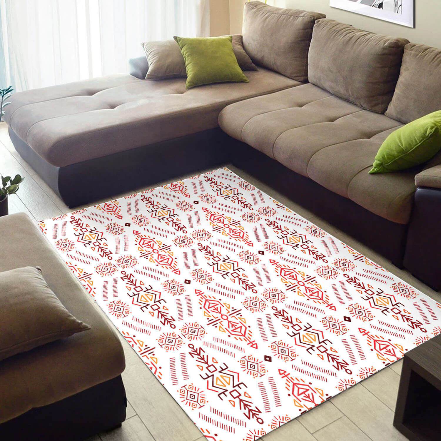 Cool African Style Amazing Print Ethnic Seamless Pattern Carpet Rug