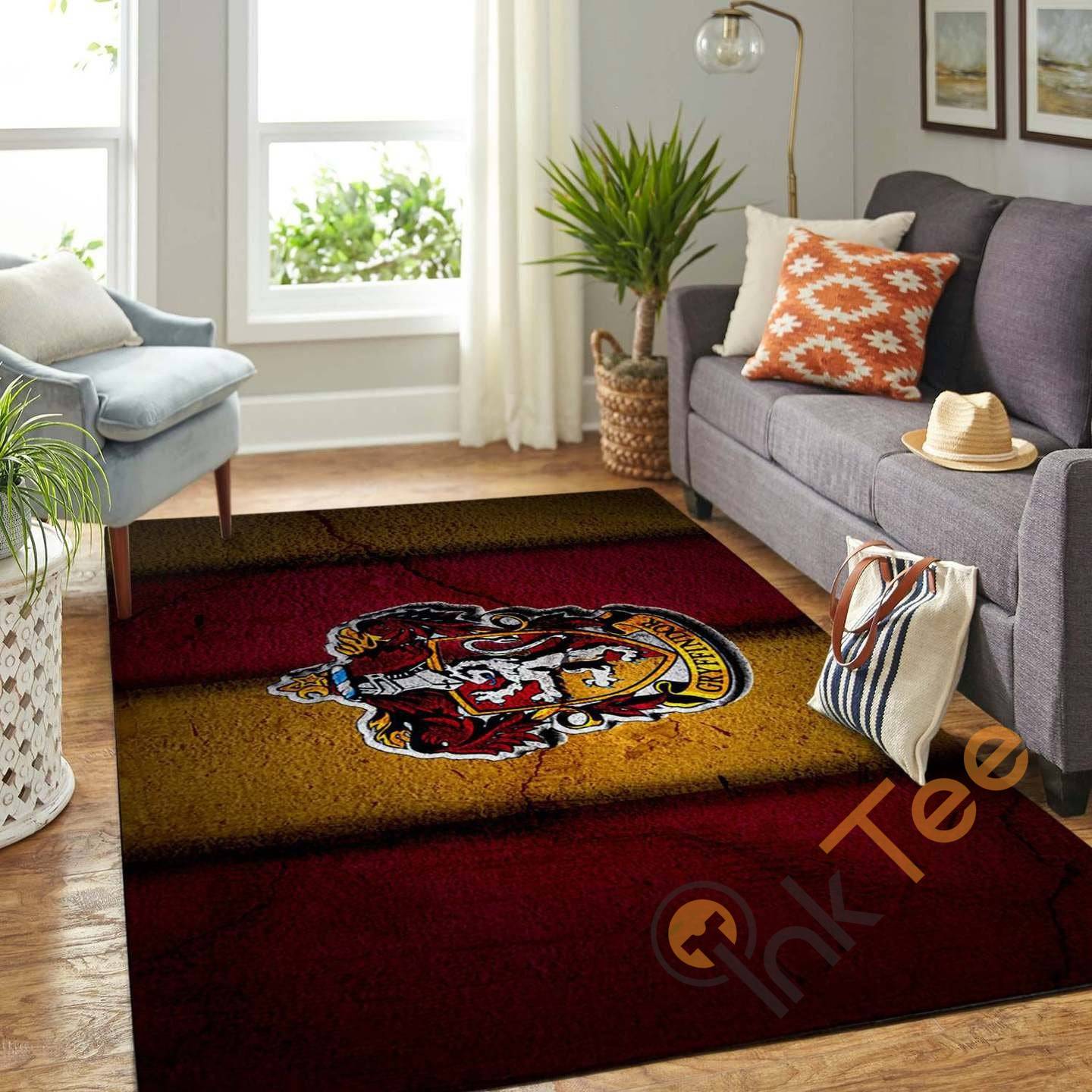 Cool Gryffindor Logo Living Room Carpet Floor Decor Beautiful Gift For Harry Potter Fan Rug 4 Cool Gryffindor Logo Living Room Carpet Floor Decor Beautiful Gift For Harry Potter Fan Rug