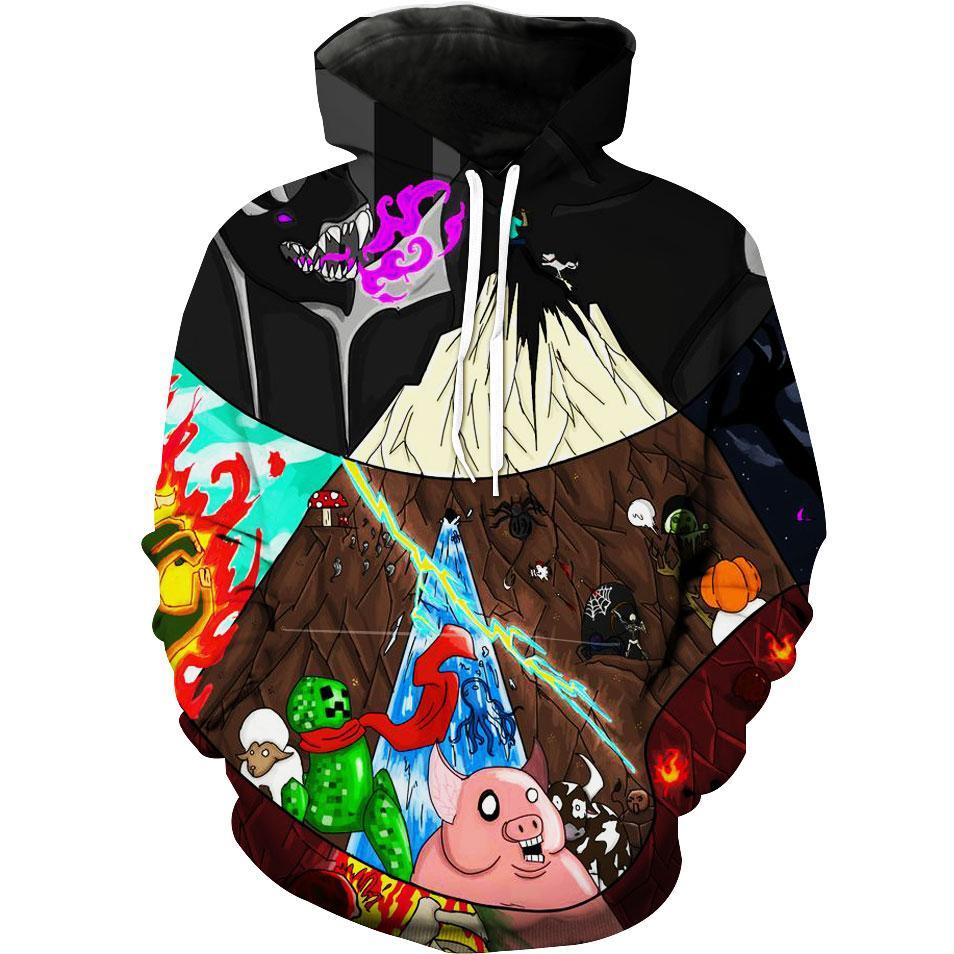 Cool Minecraft Hoodie 3D