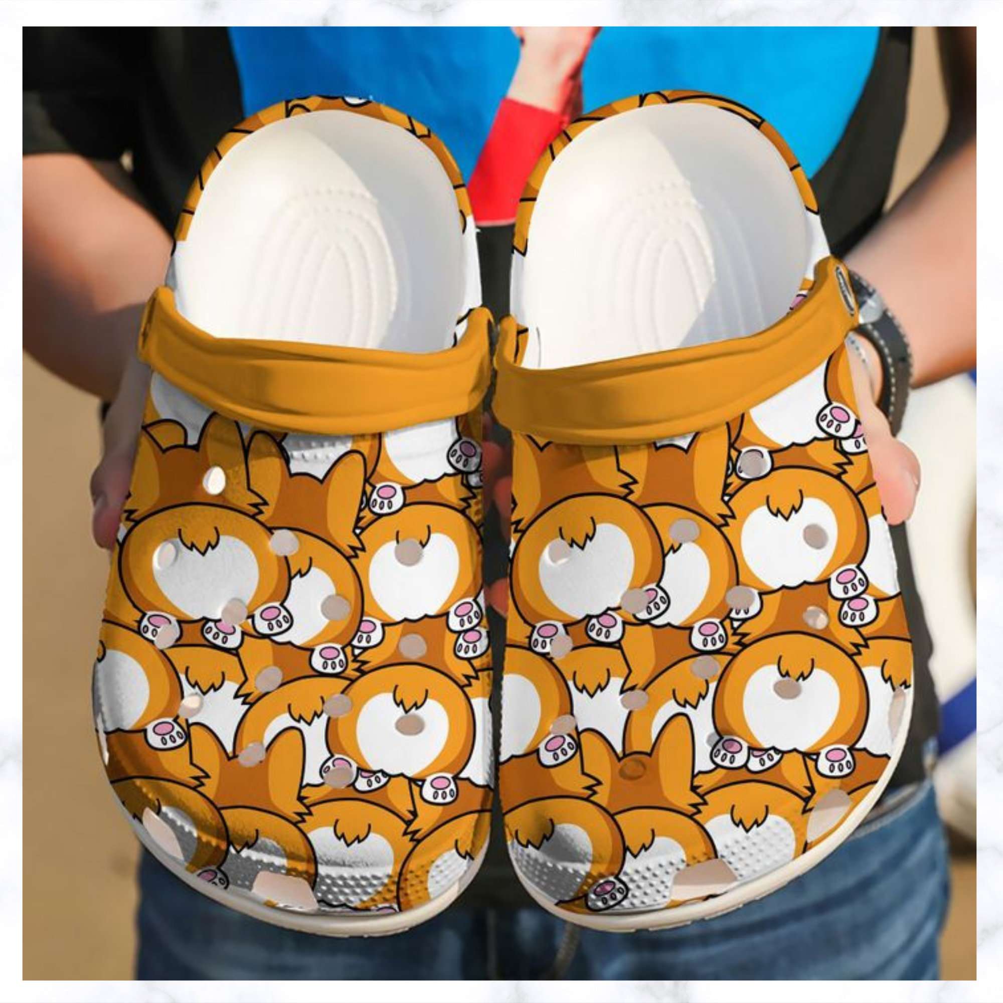 Corgi Butts Crocs Clog Shoes