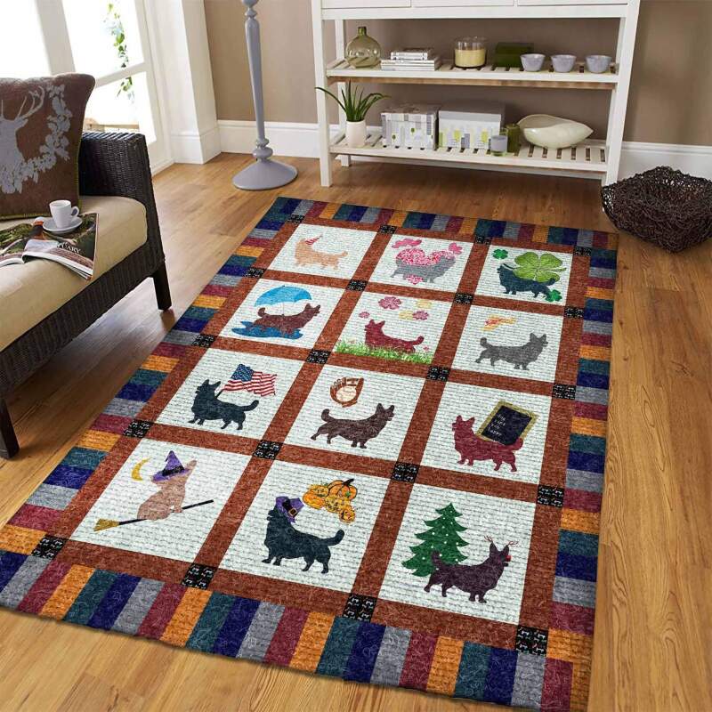 Corgi Limited Edition Rug 4 Corgi Limited Edition Rug