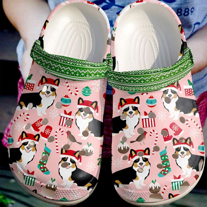 Corgi Merry Corgimas Crocs Clog Shoes 7 Corgi Merry Corgimas Crocs Clog Shoes