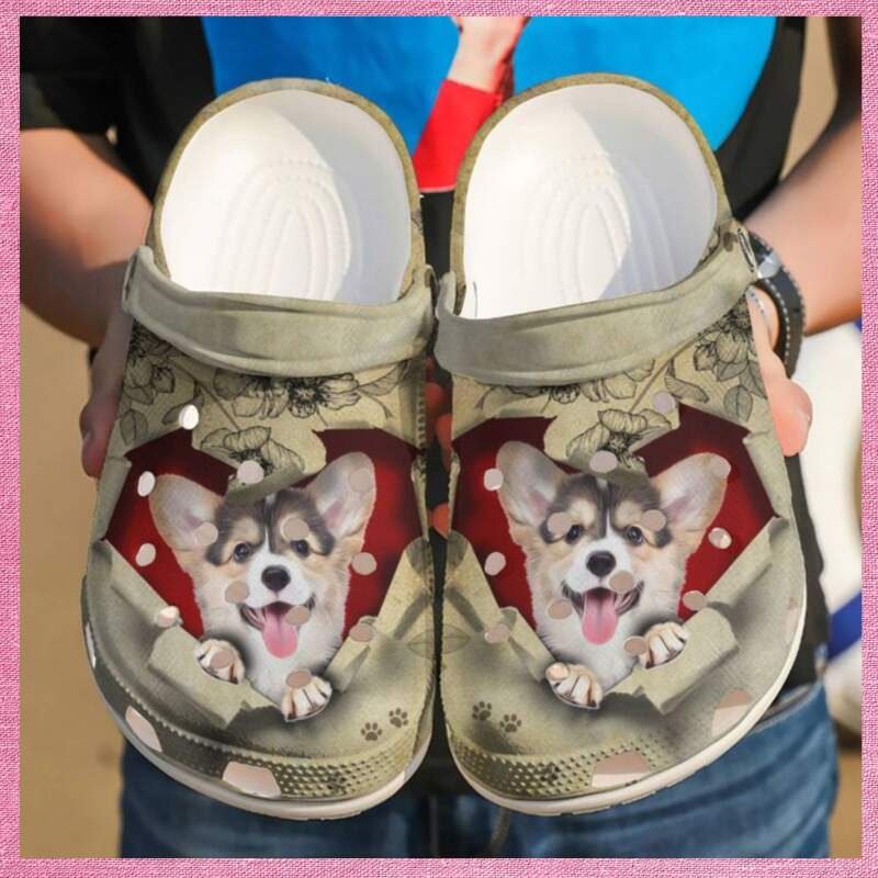Corgi They Steal My Heart Crocs Clog Shoes
