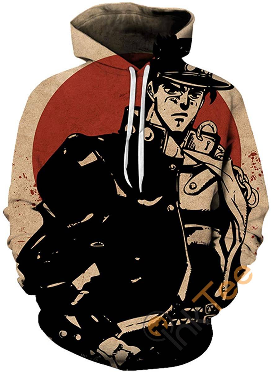 Cosplay Jojo’s Bizarre Adventure Print Pullover With Front Pocket Hoodie 3D