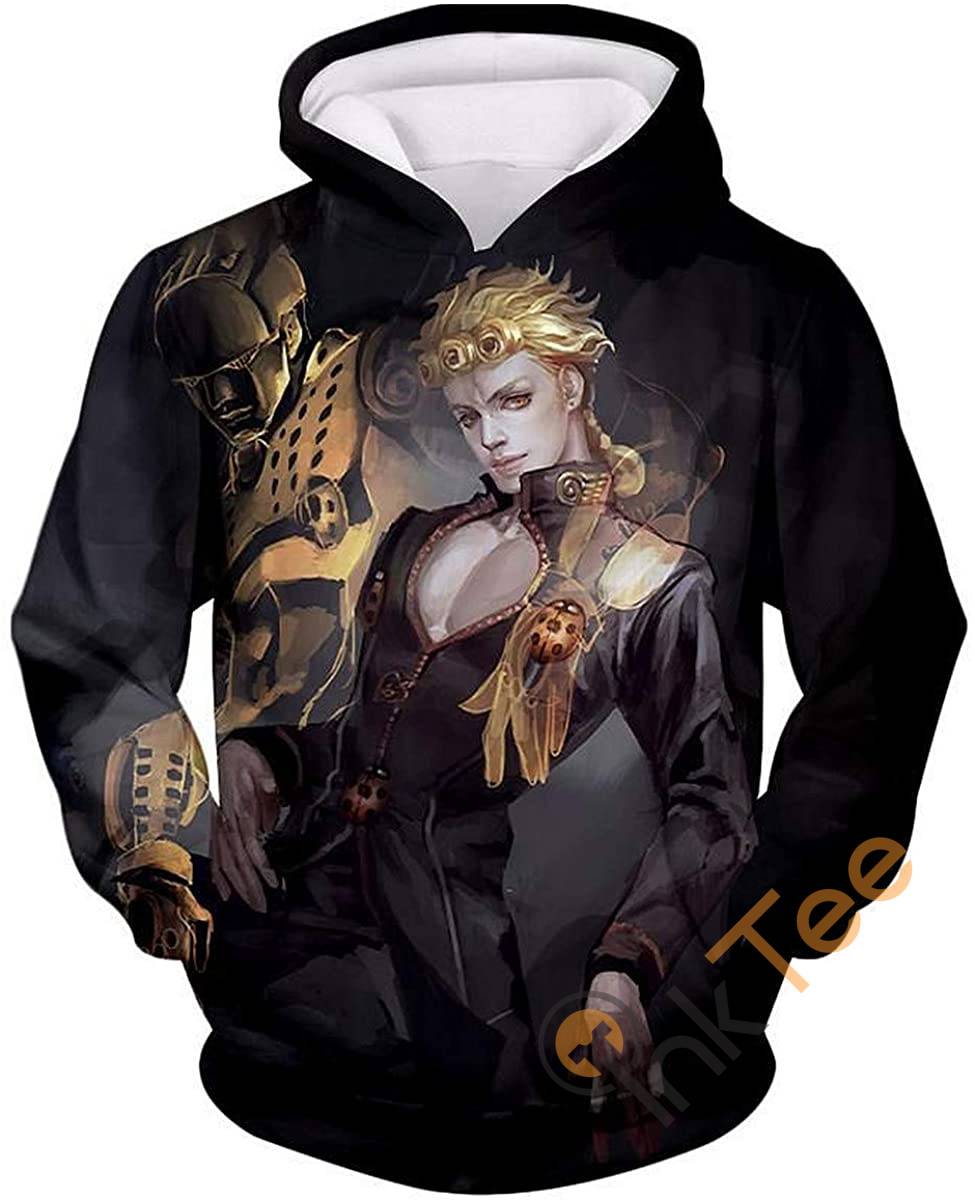 Cosplay Jojo's Bizarre Adventure Print Pullover With Front Pocket Hoodie 3D 9 Cosplay Jojo’s Bizarre Adventure Print Pullover With Front Pocket Hoodie 3D