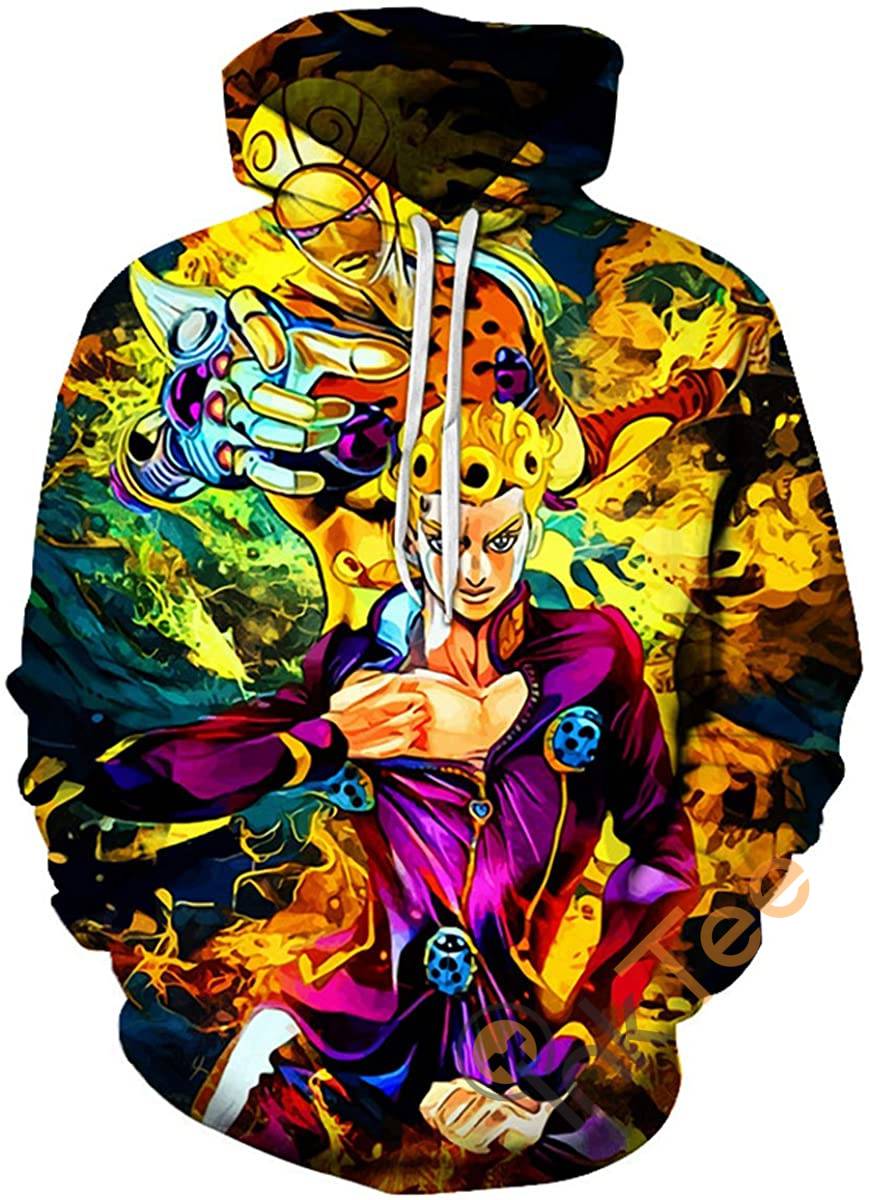 Cosplay Jojo's Bizarre Adventure Print Pullover With Front Pocket Hoodie 3D 8 Cosplay Jojo’s Bizarre Adventure Print Pullover With Front Pocket Hoodie 3D