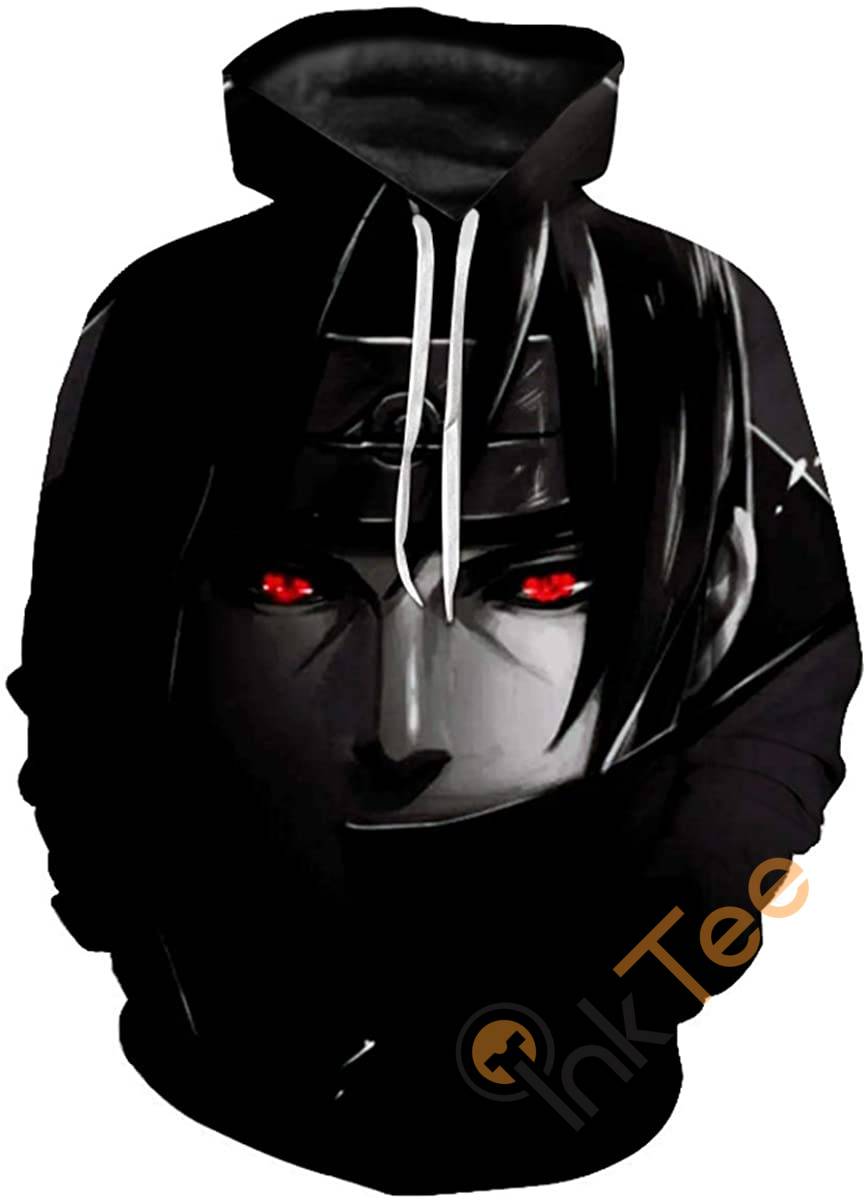 Cosplay Naruto Print Pullover With Front Pocket Hoodie 3D