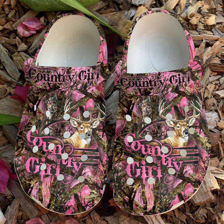 Country Girl Deer Hunting Crocs Clog Shoes