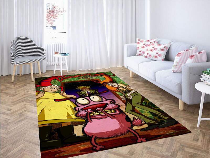 Courage The Cowardly Dog Socks Carpet Rug