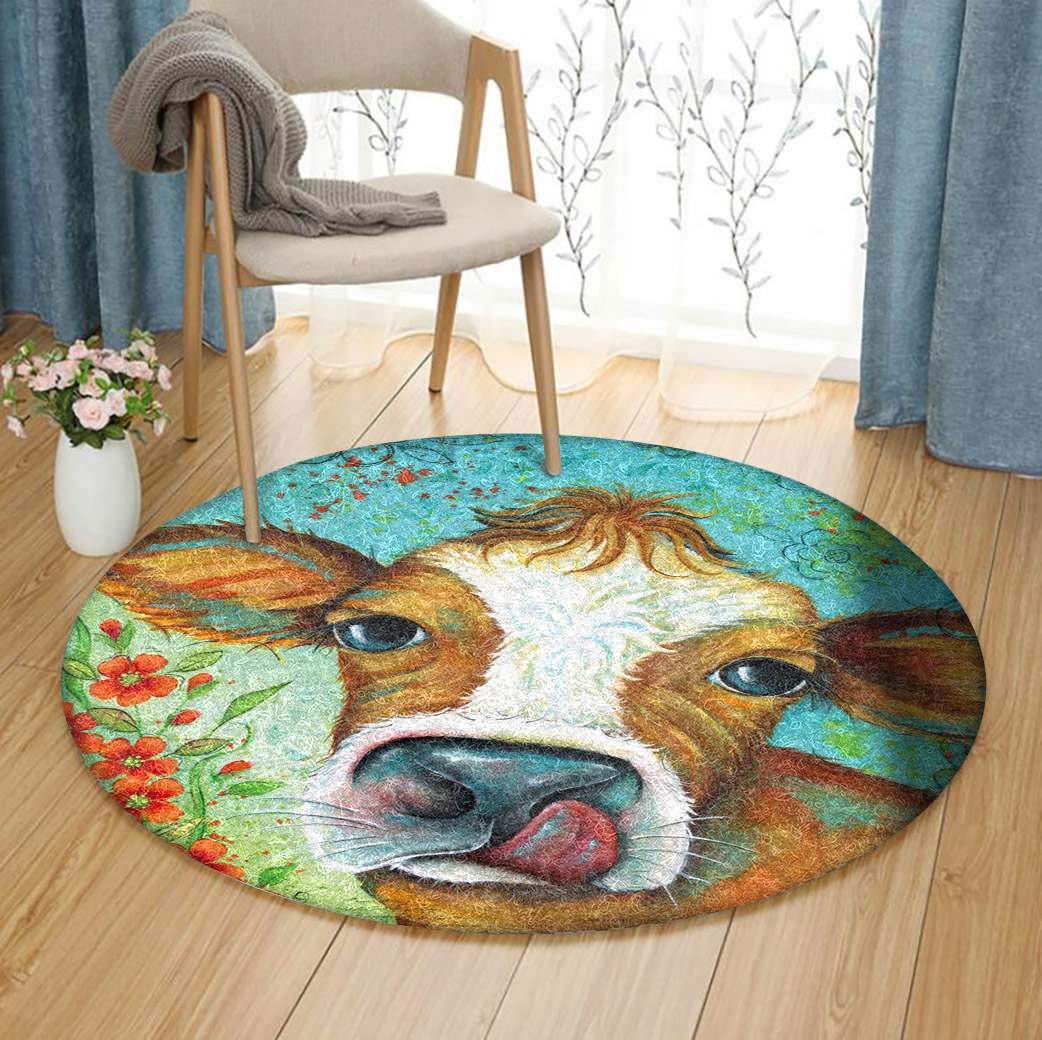 Cow Limited Edition Round Rug 1 Cow Limited Edition Round Rug
