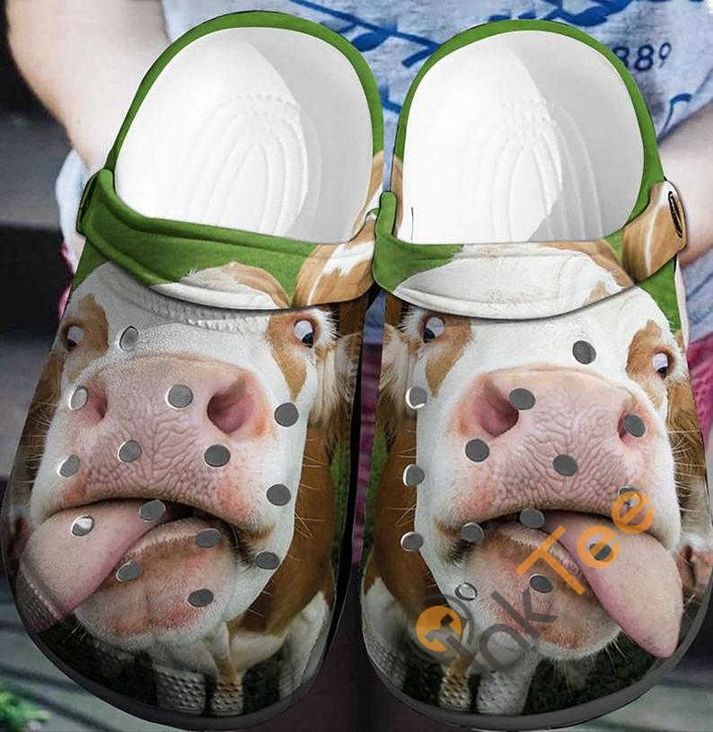 Cow Tongue Farmer Crocs Clog Shoes