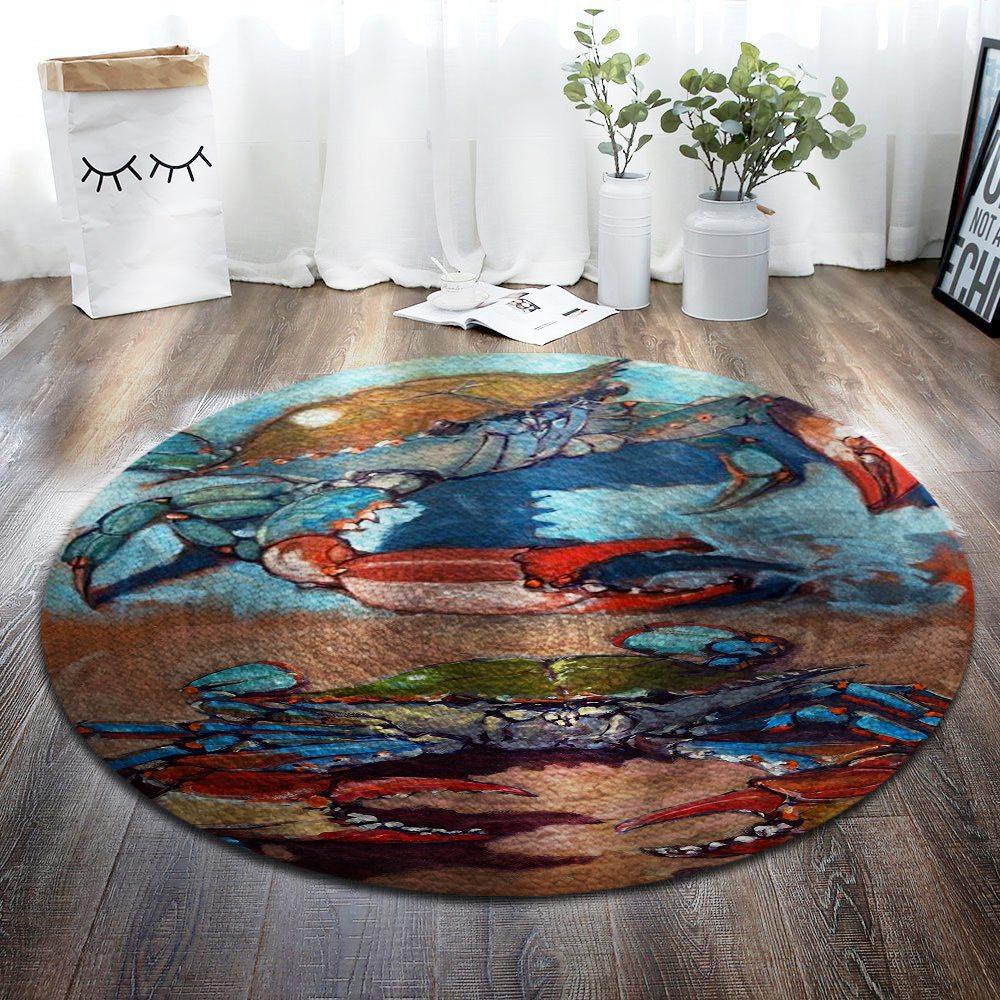 Crab Limited Edition Round Rug 3 Crab Limited Edition Round Rug