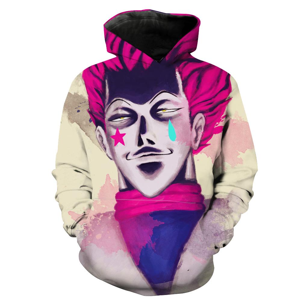 Creepy Hisoka Face Hunter X Hunter Hoodie 3D 1 Creepy Hisoka Face Hunter X Hunter Hoodie 3D