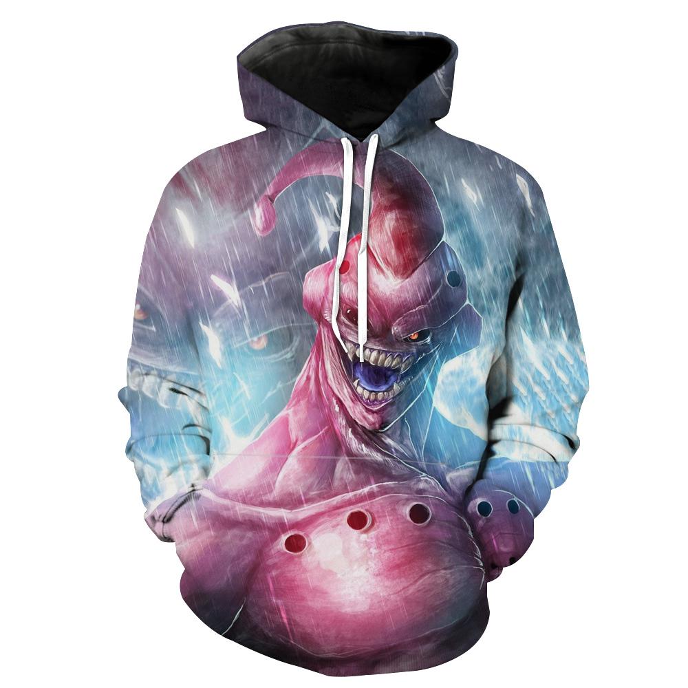 Creepy Super Buu Dragon Ball Z Apparel Hoodie 3D 1 Creepy Super Buu Dragon Ball Z Apparel Hoodie 3D